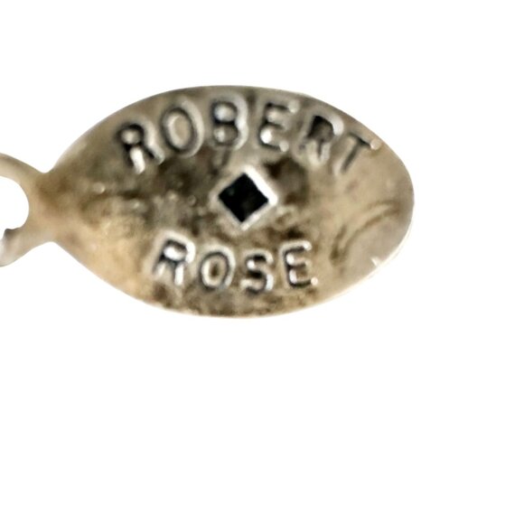 Robert Rose Black Bead Choker Necklace Adjustable To 14.5" Elegant Collar Design - Picture 4 of 5